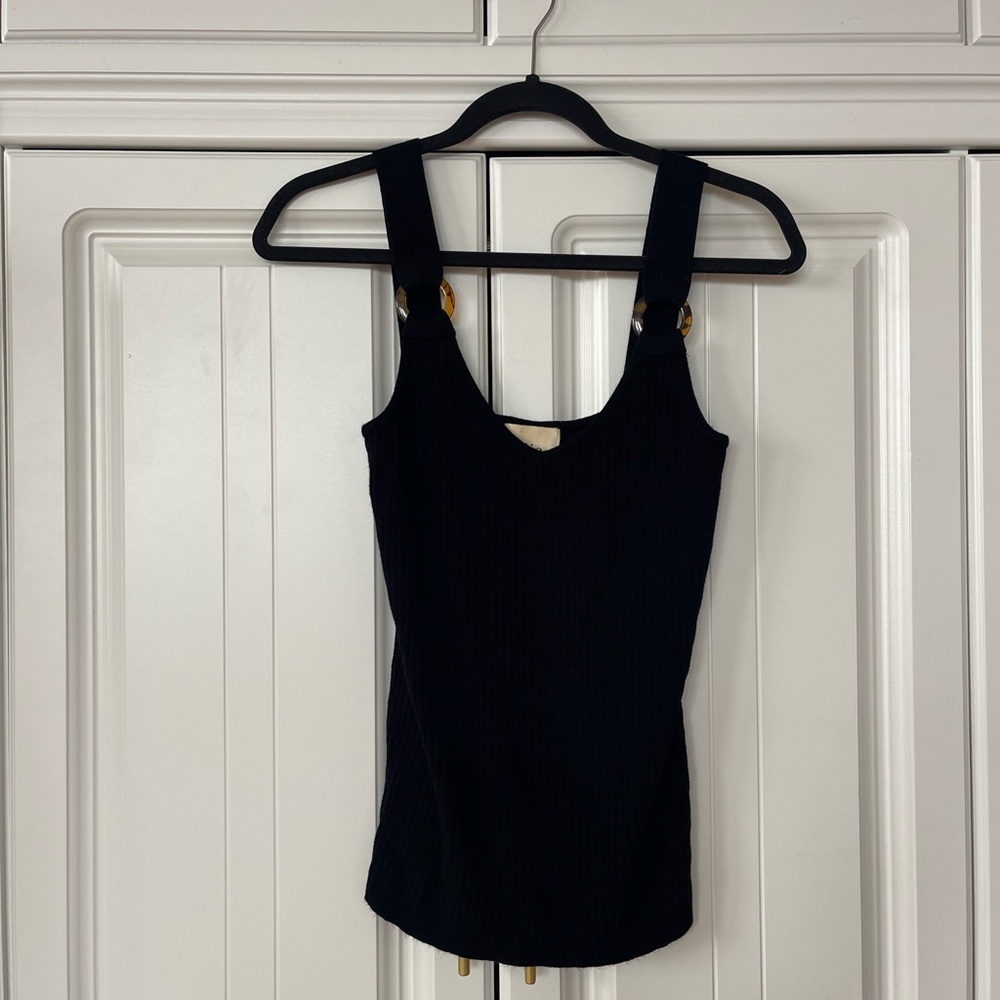 Elie Tahari Black Sleeveless Top